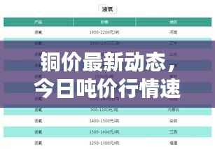 铜价最新动态，今日吨价行情速递